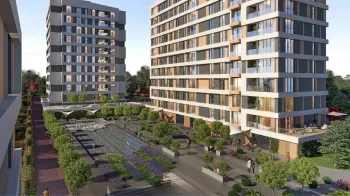 Modern Basaksehir residences 300 metres from Metro